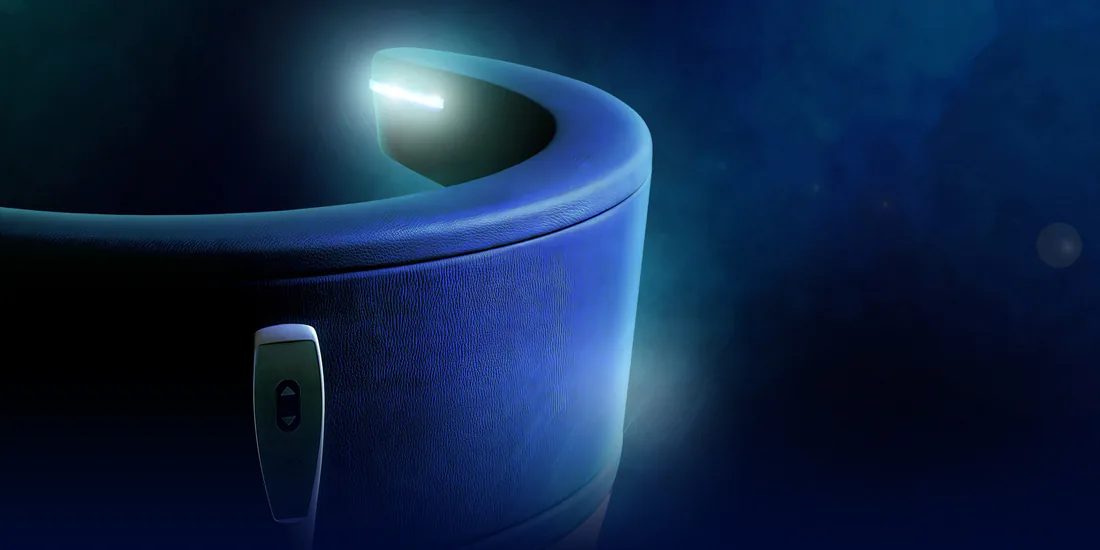 Close-up of a genuine EMSELLA pelvic-floor treatment chair with HIFEM technology